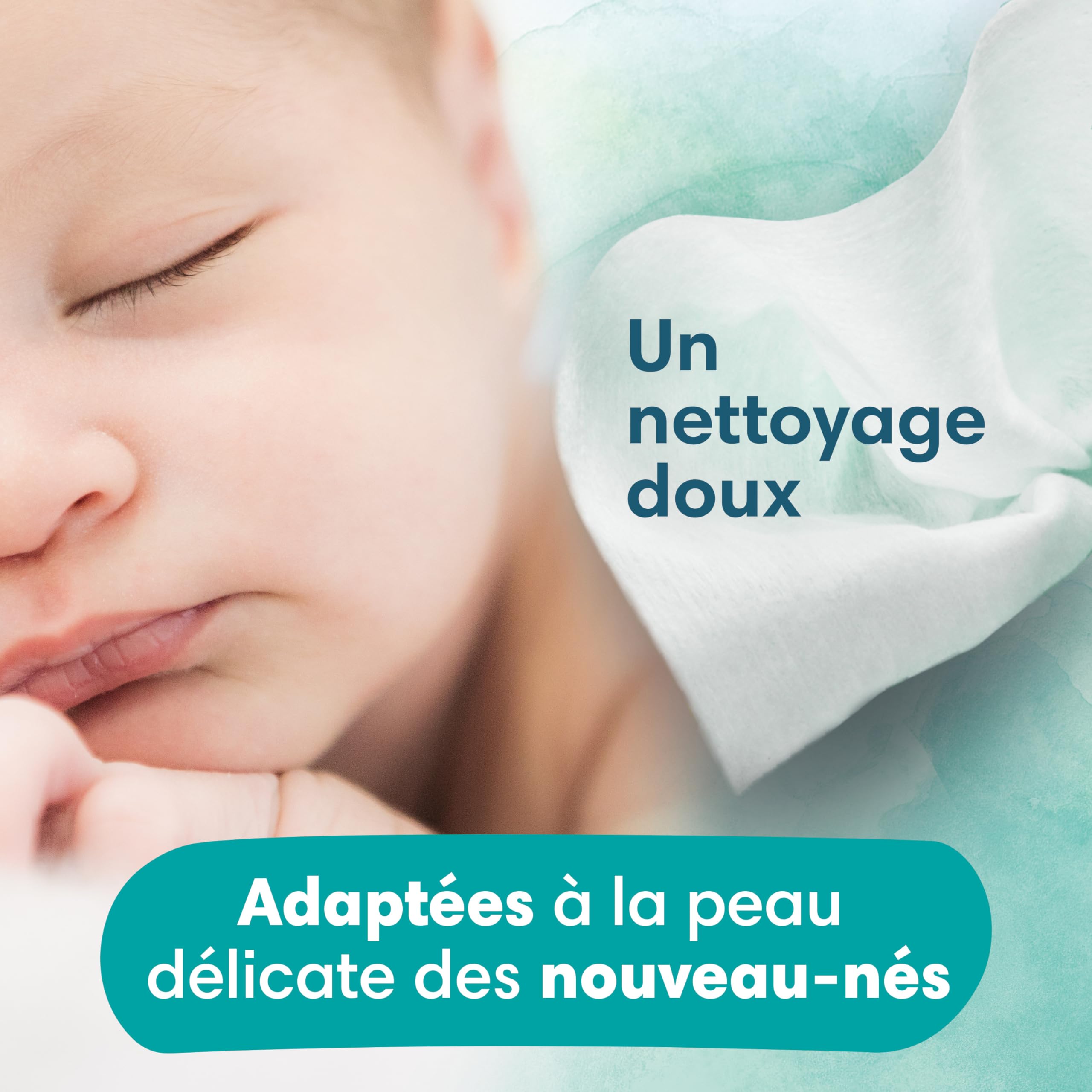 Pampers Premium Protection Taille 1, x112 Couches, 2kg-5kg, Double Protection pour la peau et contre les fuites + 10 Lingettes Harmonie Aqua Gratuites