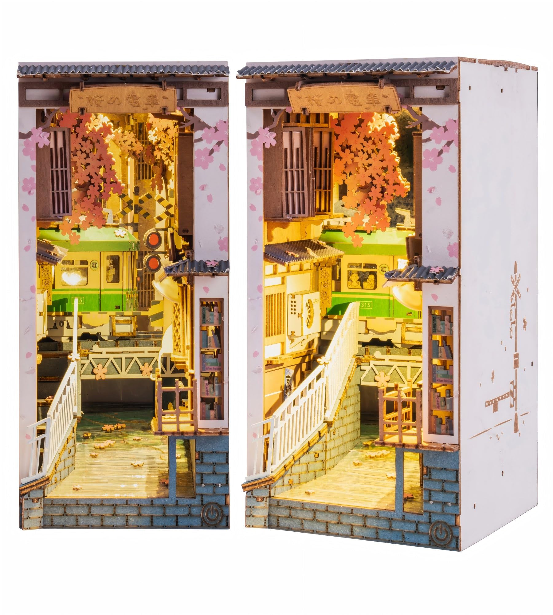 Amazon.com: Rolife DIY Book Nook Kit Sakura Densya, DIY Miniature