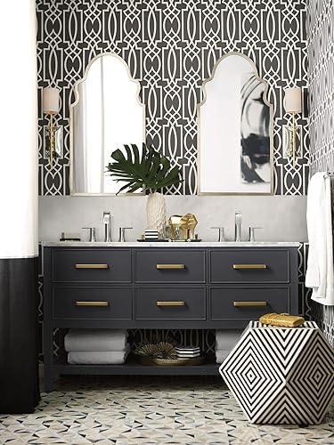 Miniatura 8 de Moen Grifo de baño de arco alto de dos manijas cromado Doux, válvula se vende por separado, TS6925