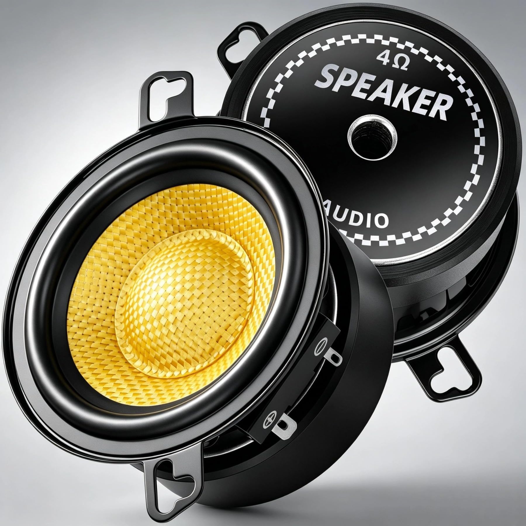 3.5" Speakers 600W Glass Fiber Cone Woofer 3.5 Inch Speaker Car Audio