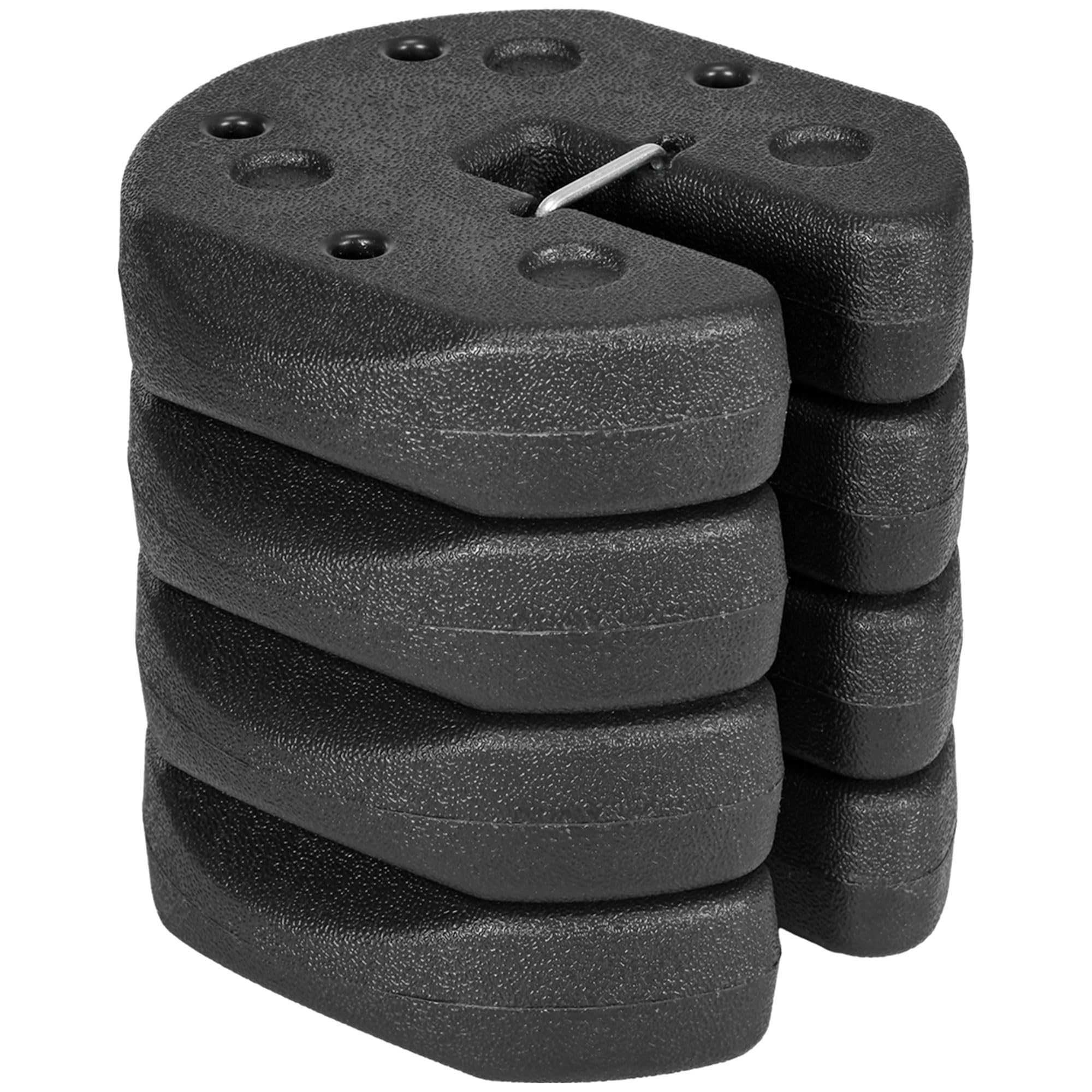 Outsunny Gazebo Weights Set of 4, Total 12KG Weights for Gazebo Legs with Reinforce Pins and Carry Belt, for Gazebos Shelters Marquees Tents
