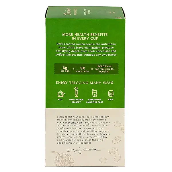 Teeccino Chocolaté Herbal Tea - Rich & Roasted Herbal Tea That’s Caffeine Free & Prebiotic for Natural Energy, 25 Tea Bags (Pack of 3) 5