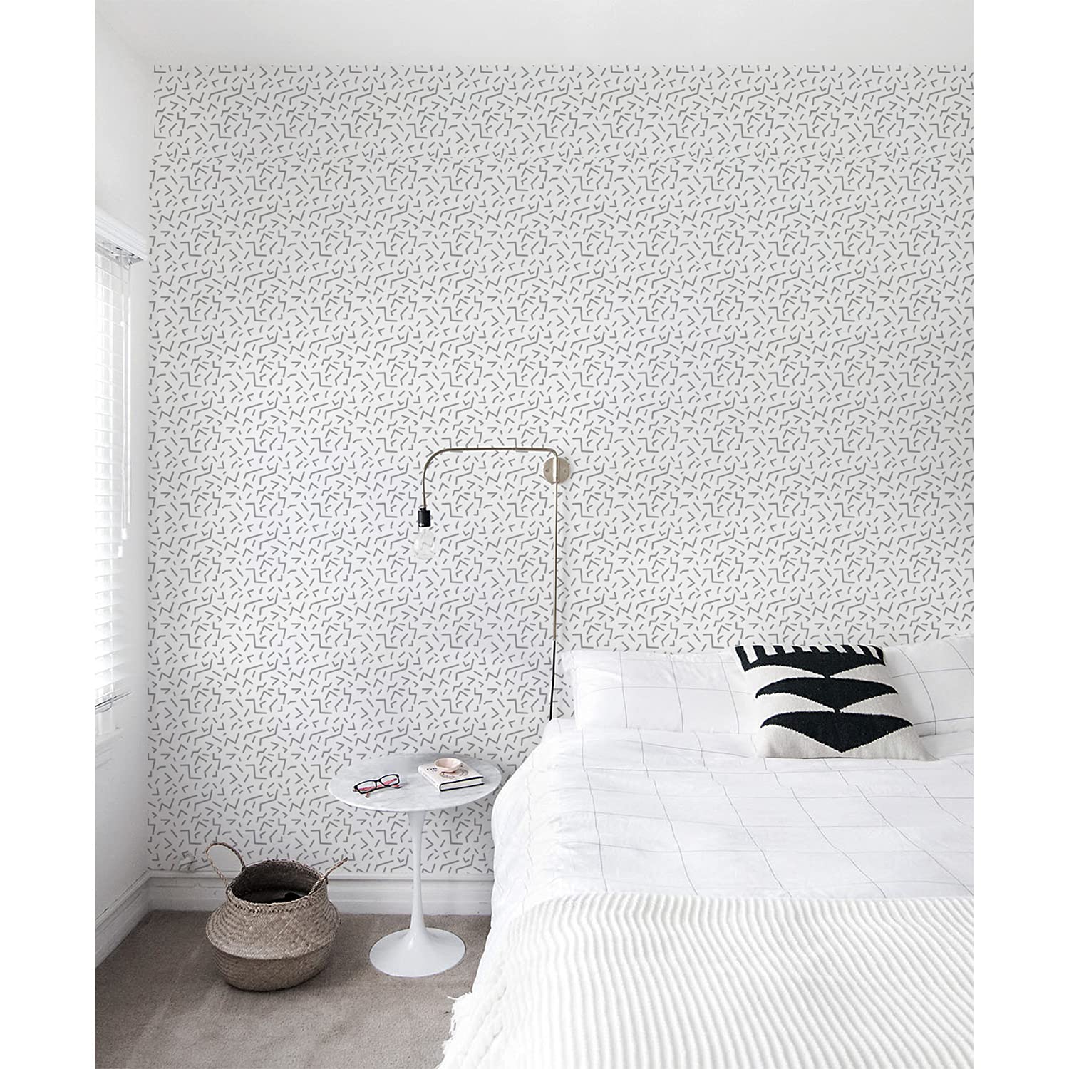 Papier peint 208x146cm déco meuble chambre et mur rétro géométrique