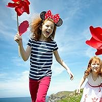 Vista 152 de FANYITY Orejas de ratón, diadema de lentejuelas con orejas de ratón para niños, niñas y mujeres (MN)