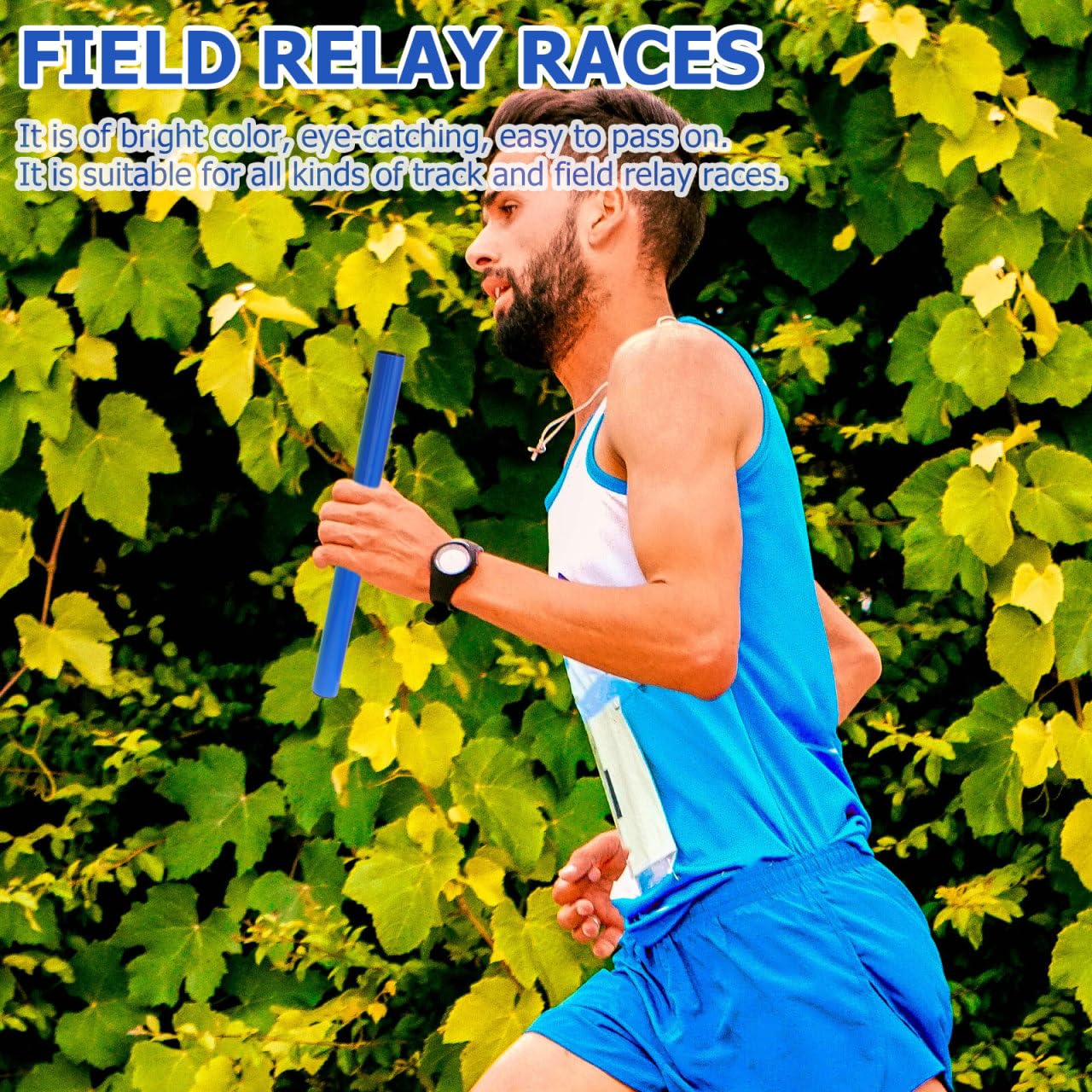 iplusmile Bastone Staffetta Gare Corsa Atletica Leggera 11.81In