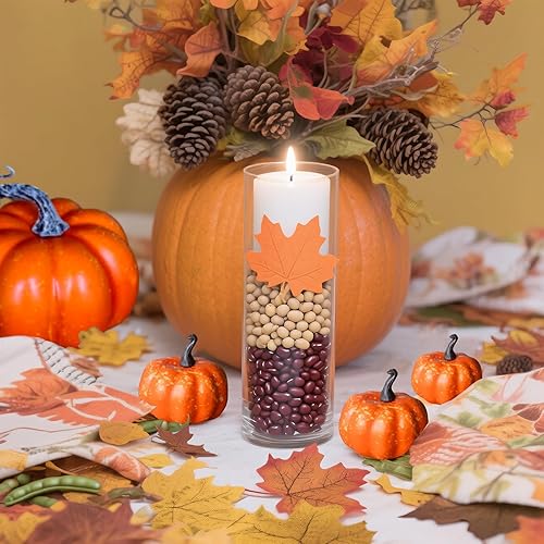 Miniatura 4 de 6 mini calabazas artificiales, calabazas de simulación de cosecha de otoño, decoración de frutas falsas para decoración del hogar para Halloween,