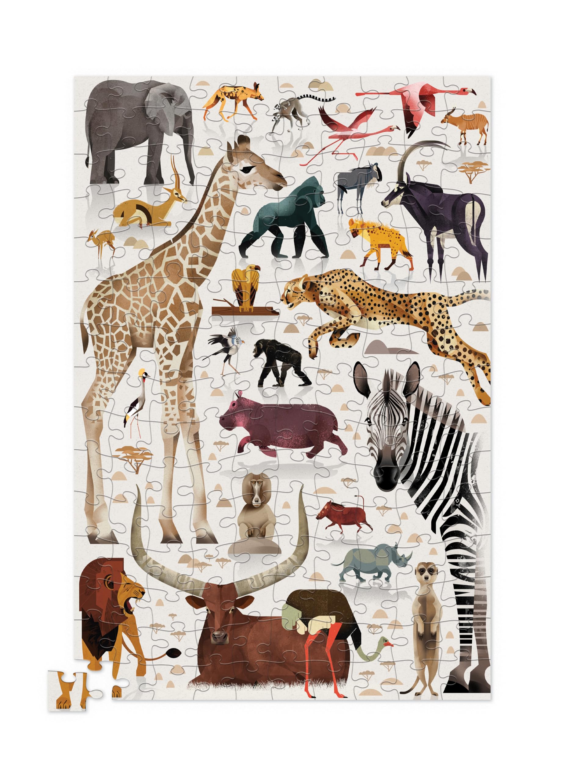 Crocodile Creek African Animals Puzzle - 150 Pieces in Collectible Tin, Educational Jigsaw for Kids Ages 5+, Wildlife Safari Theme - Image 3