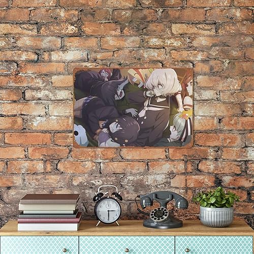 Miniatura 6 de Junko Konno Tae Yamada Zombie Land Saga Romero Lily Hoshikawa Ai Mizuno Saki Nikaidou Sakura Minamoto Yuugiri - Cartel de metal vintage para pared,