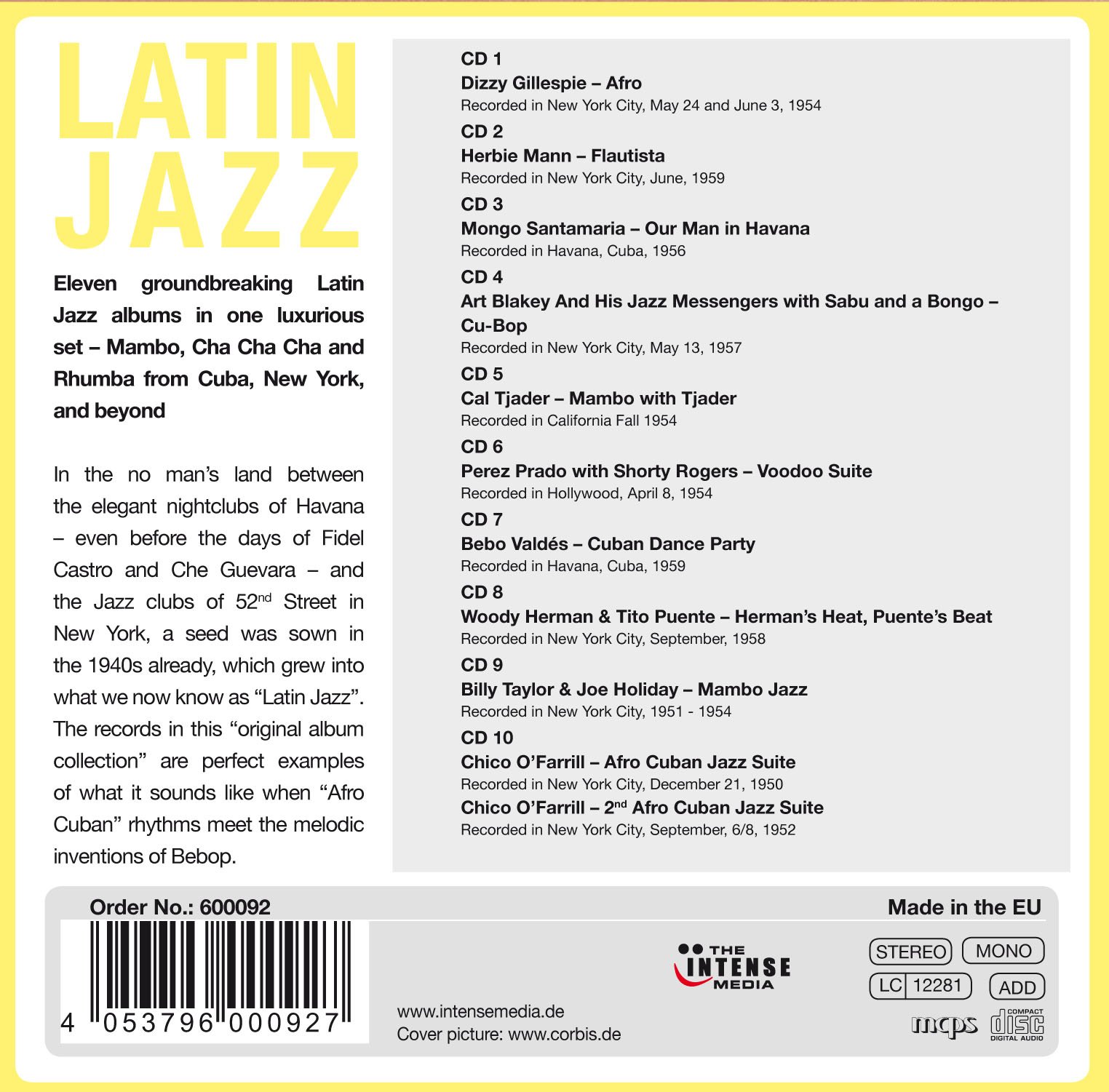 Latin Jazz : The Greatest Afro Cuban And Nuyorican Sounds