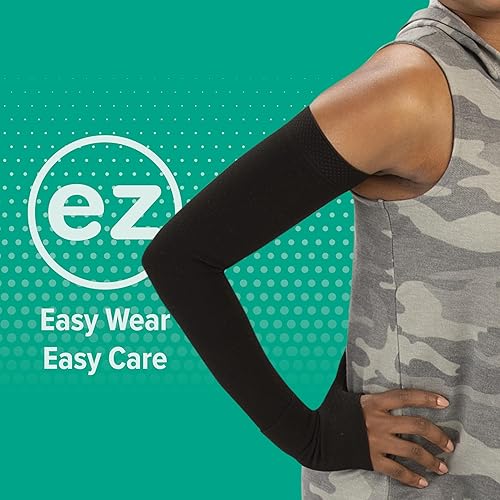 Miniatura 6 de Juzo Soft 2001 20-30mmHg Standard Armsleeve con banda superior de silicona para mujeres