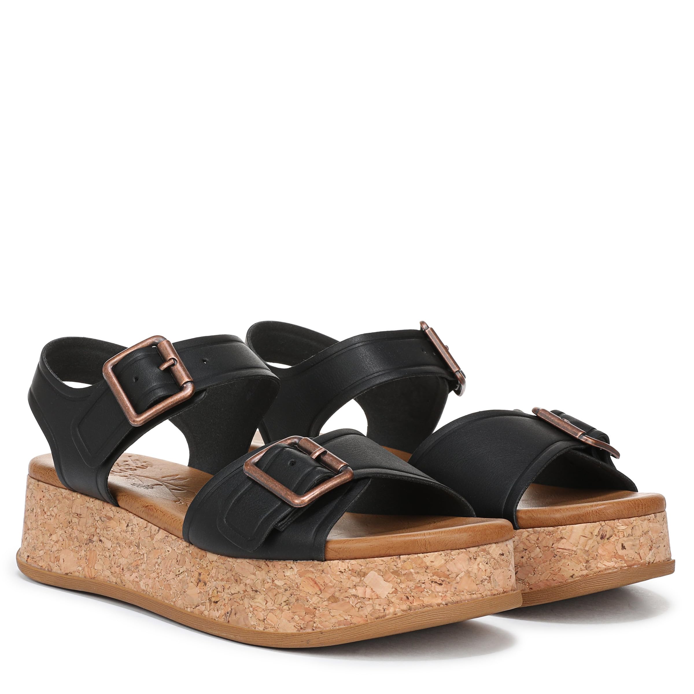 Blowfish Malibu Sandales en Keil Magical pour Femme, Schwarz, Mittel Fit, EU 36