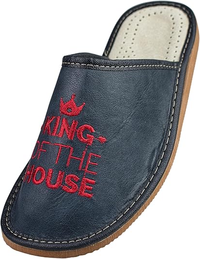 APREGGIO Men's Leather Slippers Review: Comfort Mules 'King of the House'