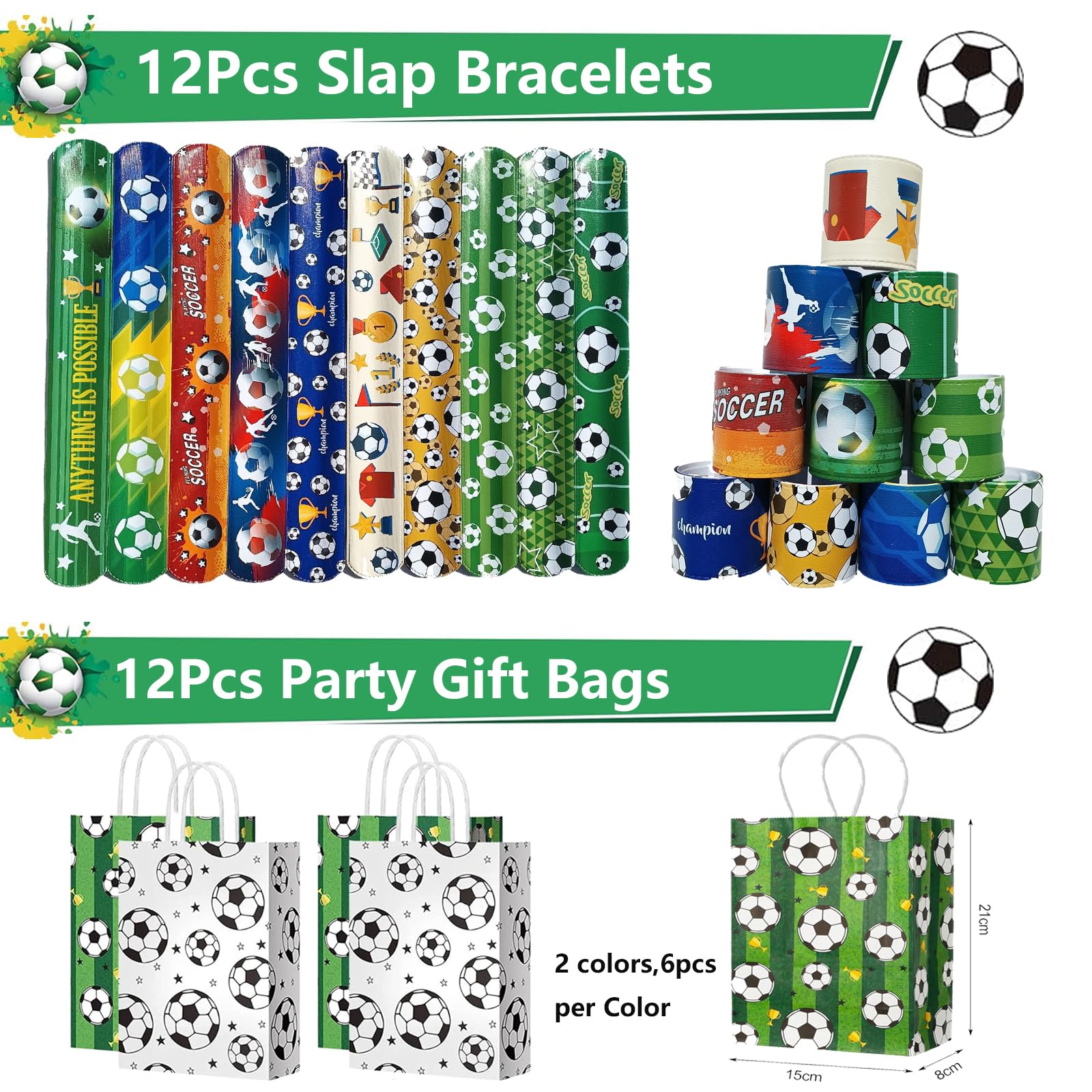 FIHODONE Lot De 140 Cadeaux De Football Pour Garçons, Cadeaux D'anniversaire, Décoration De Football, Kit De Petits Cadeaux Avec Sifflet Et Porte-clés