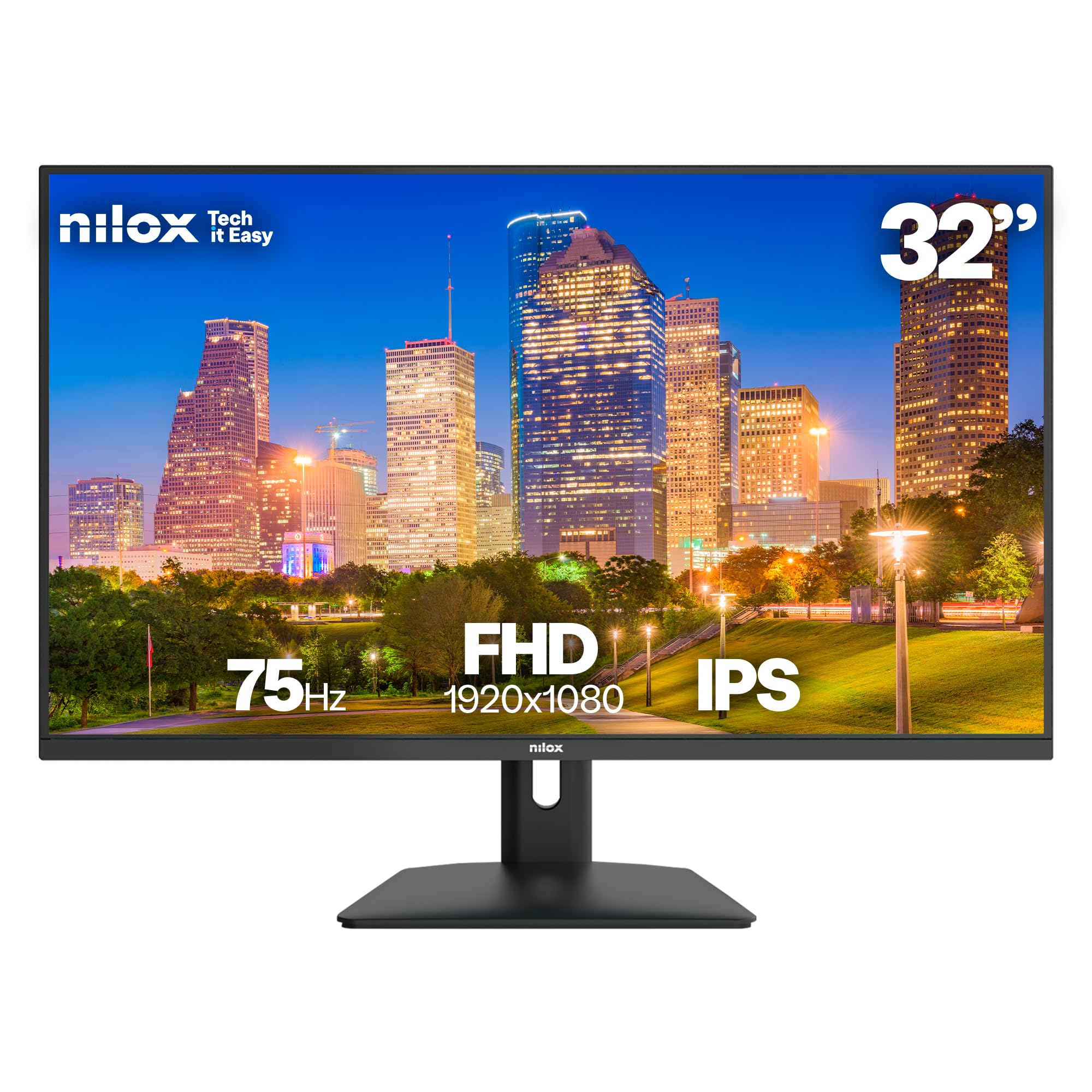 NILOX Monitor NXM32FHD1201 32? Full HD 75Hz IPS FreeSync VESA HDMI Negro