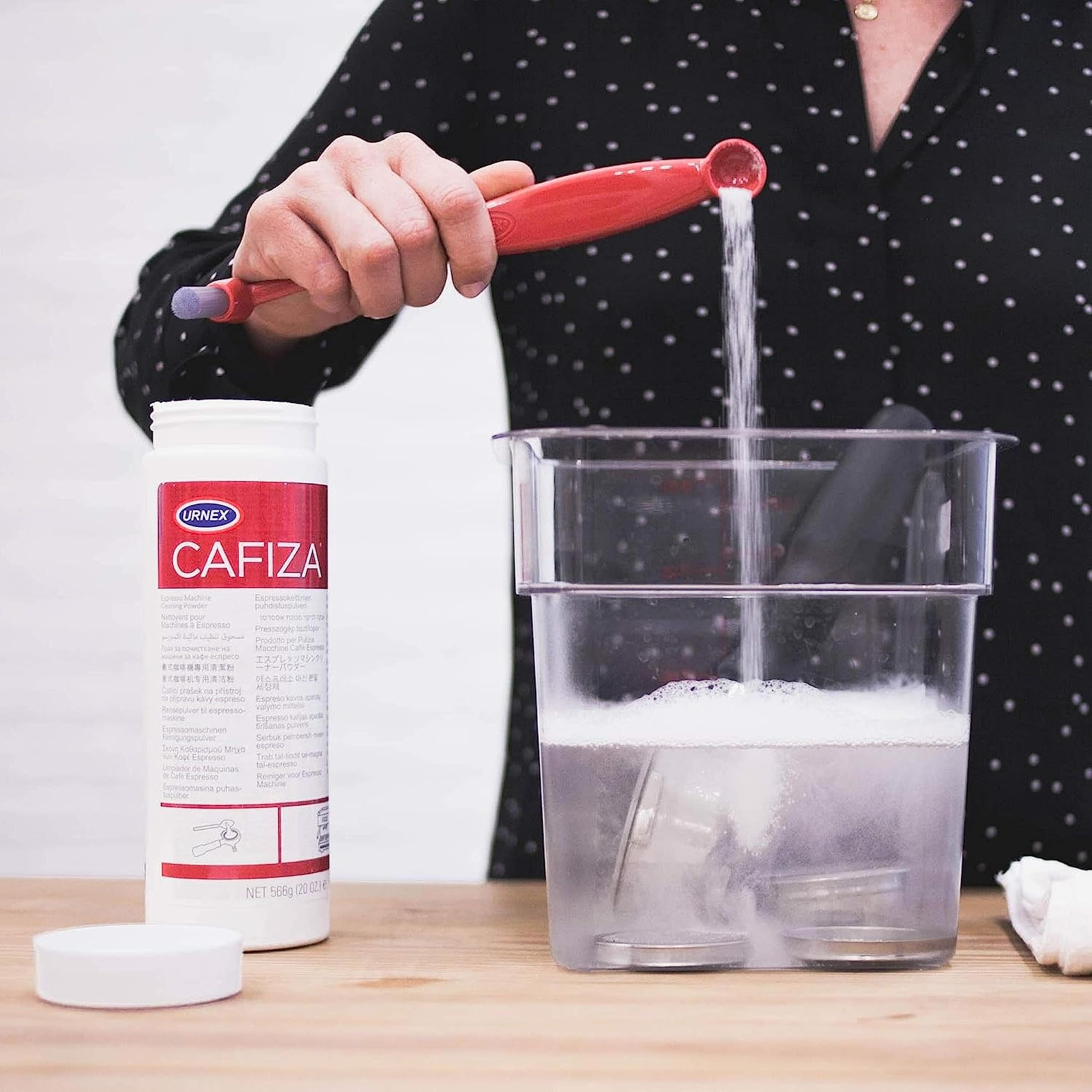 Urnex Cafiza - Polvo Limpiador para Cafeteras Profesionales y Máquinas de Café Espresso - 566 g