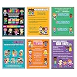 Fun Express Dimensions of Diversity Classroom Posters - Set of 6, Each Measures 17 x 22 Inch - Multicultural Teacher Supplies and Decor