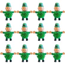 12Pcs St Patricks Day Mini Leprechaun Toys,Squeeze Porcupine Toys Stress Relief Fidget Toy for Kids Boys St Patricks Day Party Favor,Home DecorOld Men