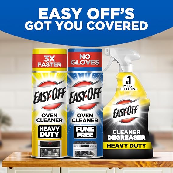 Easy-Off Fume Free Oven Cleaner Foam, Removes Grease & Burned-On Food, For Ovens, Air Fryers & More 14.5oz