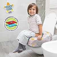 Vista 5 de Mighty Clean Baby - Juego de 22 fundas para asiento de inodoro, 22 fundas grandes impermeables para niños pequeños, niños y adultos, 2 paquetes