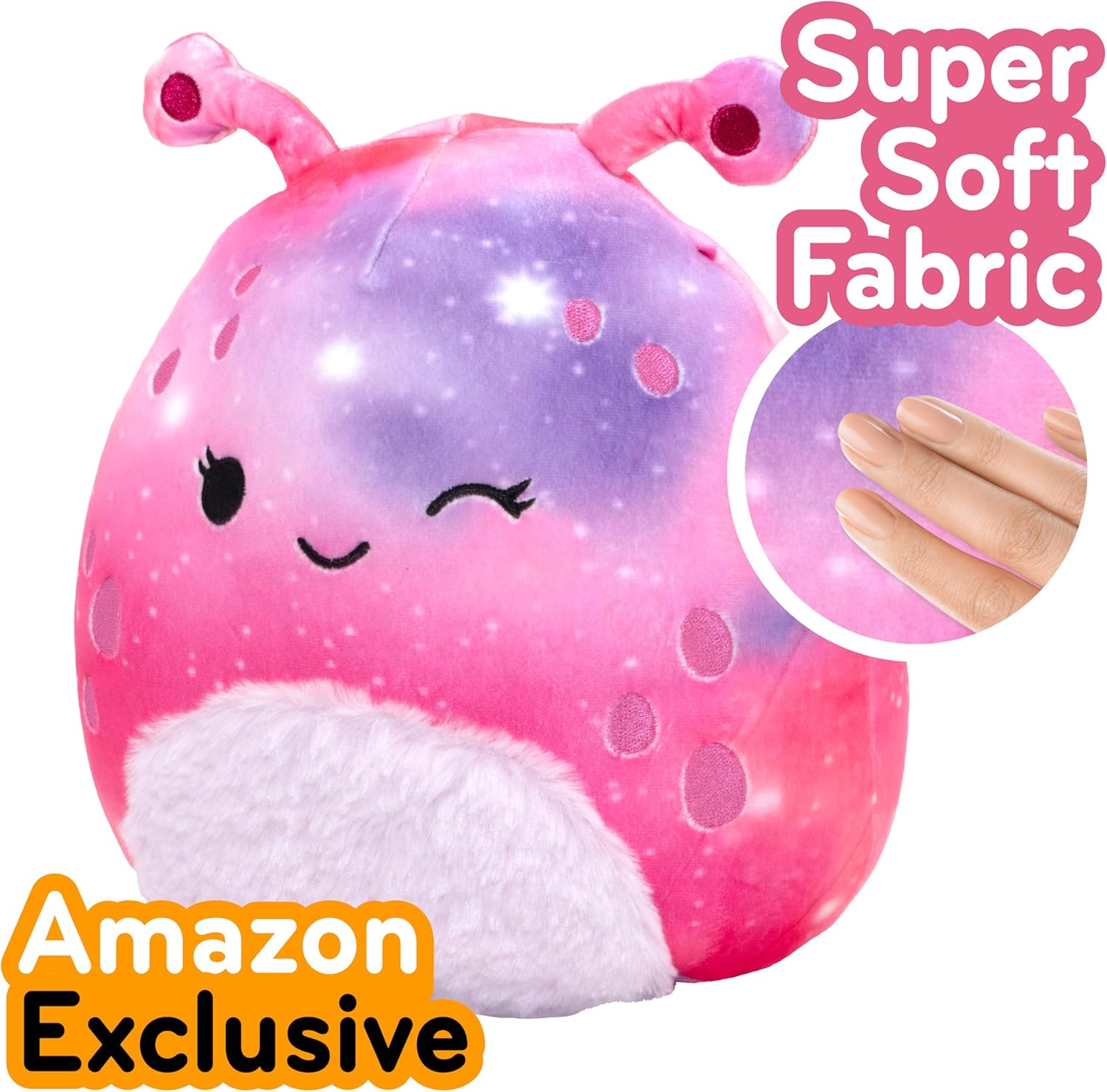 Squishmallows Original 10-Inch Loraly The Valentine's Day Alien - Official Jazwares Plush - Collectible Soft Squishy Alien Stuffed Animal Toy - Gift for Kids, Girls & Boys - Image 2