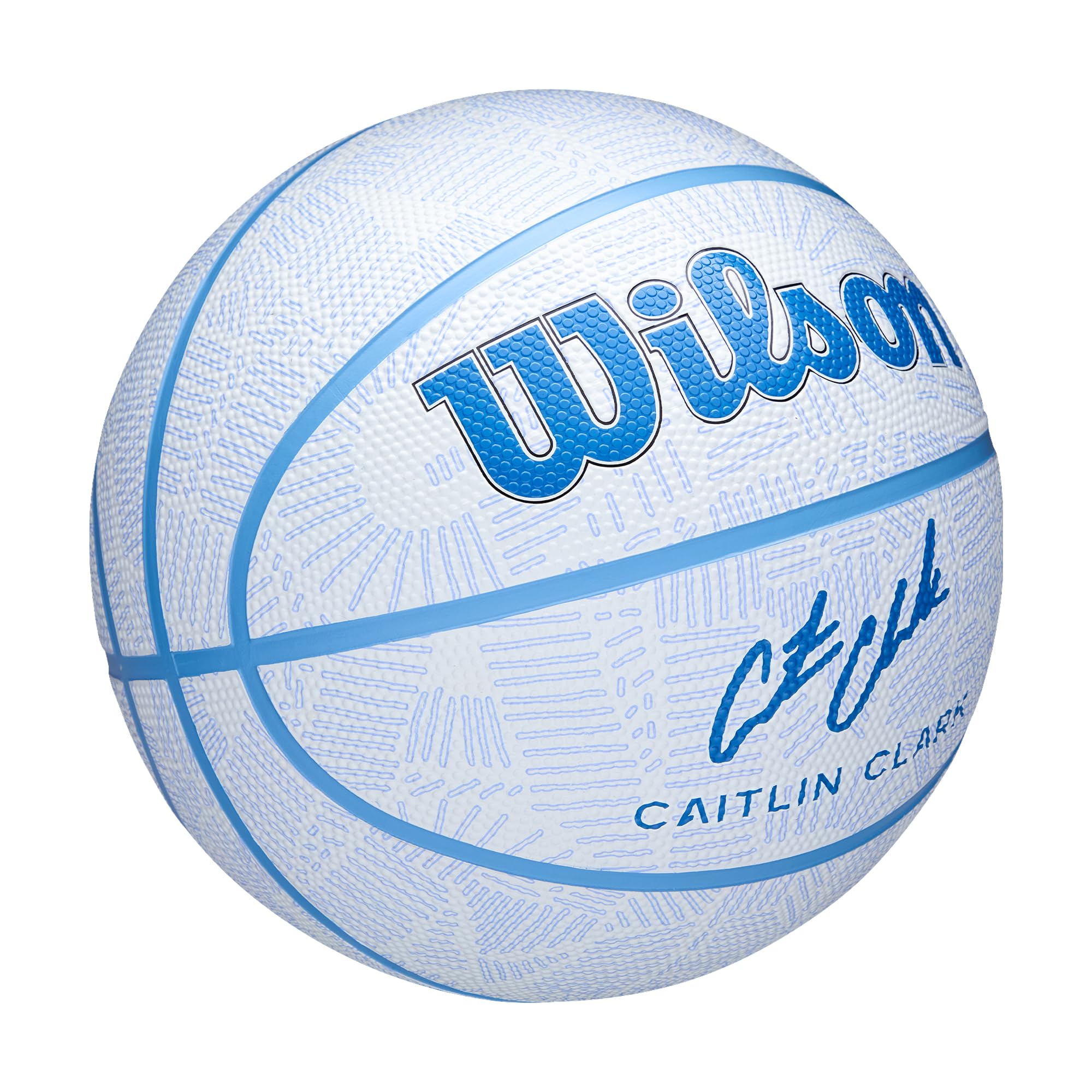 Wilson Caitlin Clark Envision Basketball, Gummibasketball mit 'Dream Big'-Design