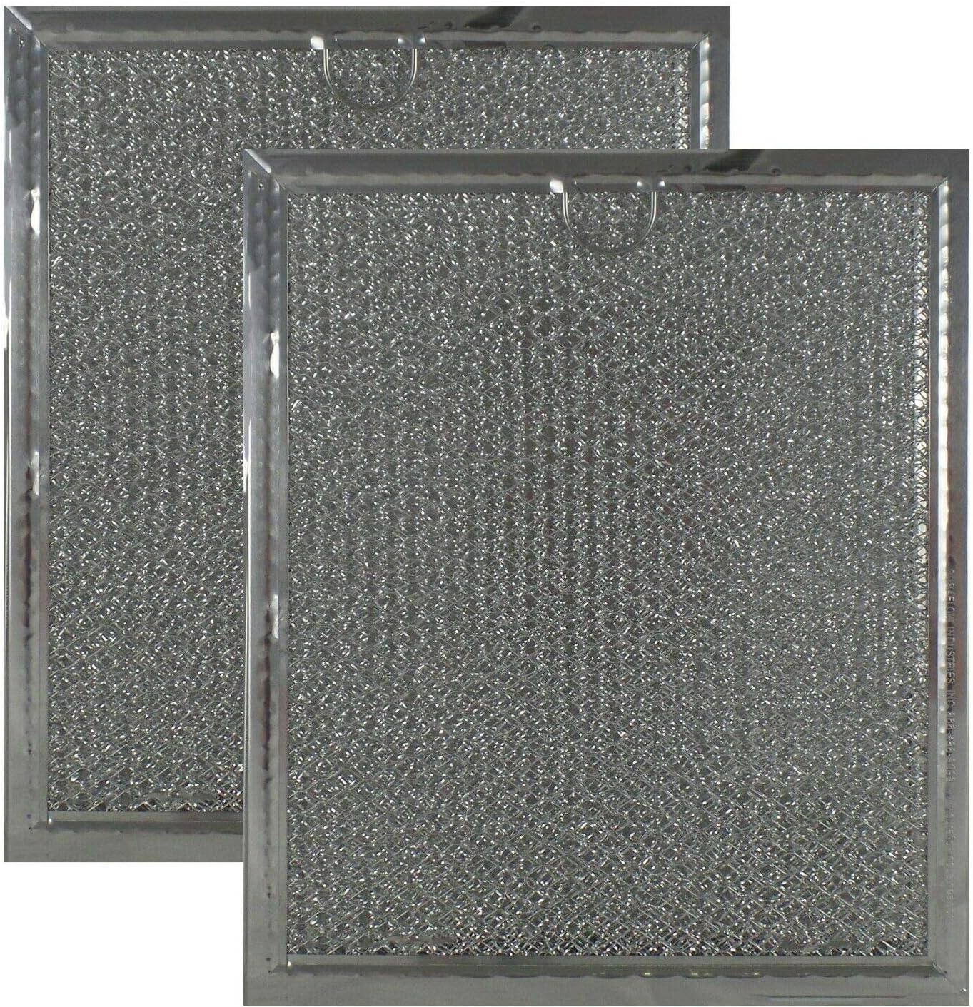 Replacement Microwave Oven Aluminum Mesh Grease Filter Compatible with Frigidaire 5304408977, AP2151256, PS471473, 5304456162 (2Pcs)