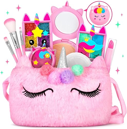 Miniatura 14 de ULOVEME Kit de Maquillaje Real para Niñas - Real, No Tóxico, Juguete de Maquillaje Lavable - Regalo de Juguetes Umicorn para Niñas de 3 4 5 6 7 8 9