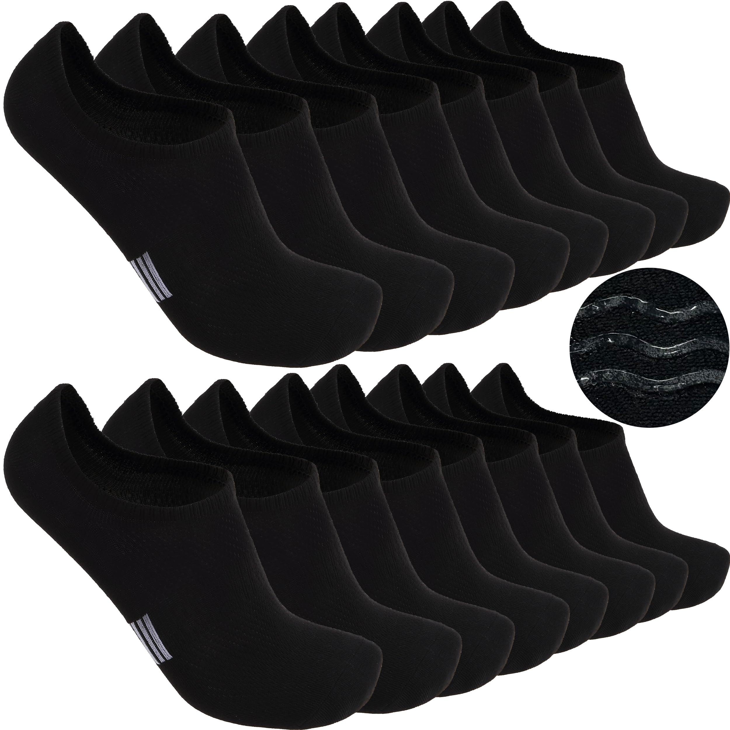 Sunew 8 Pairs No Show Socks Men Women, Low Cut Ankle Short Casual Athletic Invis...