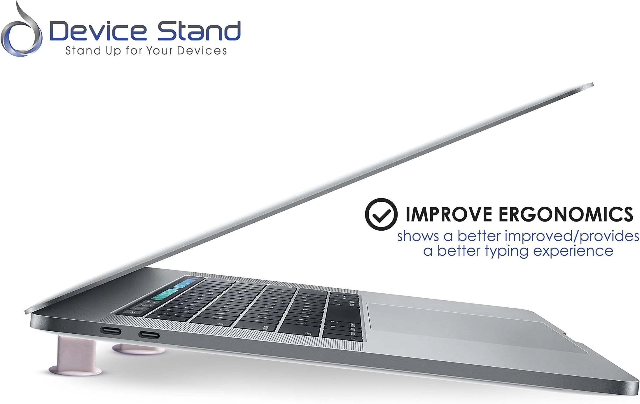 Premium Portable Cooling Stand By Device Stand - Lightweight & Practical Holder Stand For Your Laptop, Tablet, MacBook Pro, & Gaming Consoles - Gray