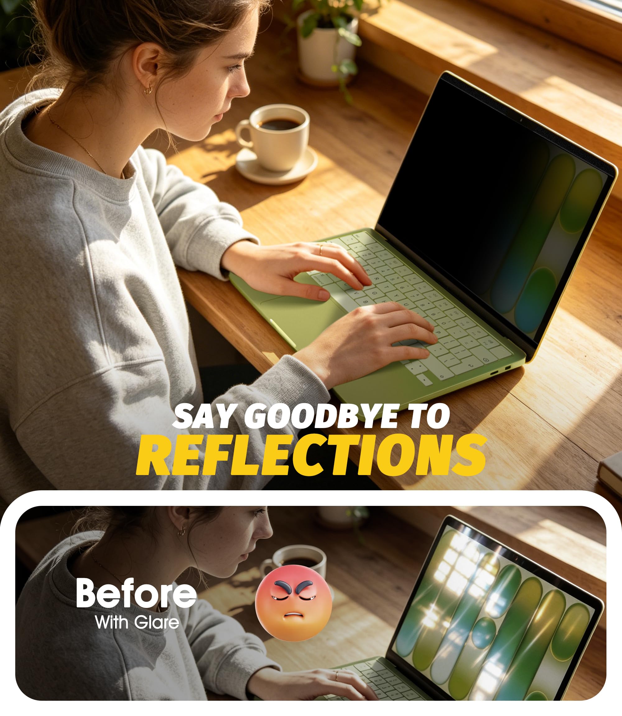 NEWZEROL Anti-Espion Protection d'écran Compatible MacBook Neo Antireflet Anti-rayures Amovible Réutilisable Magnétique 2026