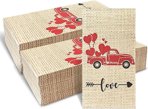 Miniatura 8 de 60 servilletas de baño desechables impresas de arpillera, toallas de invitados, toallas de mano desechables de baño, servilletas de papel para baño,