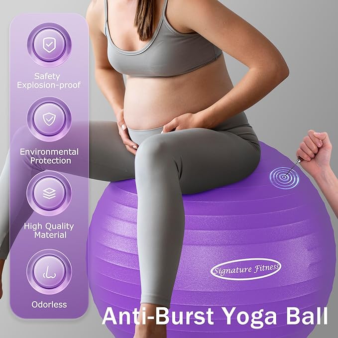 For added convenience, each exercise ball comes with a quick pump, facilitating easy and efficient inflation. This ensures that users can quickly set up their exercise ball and maintain it at the optimal firmness for their workouts. Overall, the BalanceFrom Anti-Burst and Slip Resistant Exercise Ball is a robust and adaptable tool for enhancing fitness routines, offering both functionality and convenience to its users.