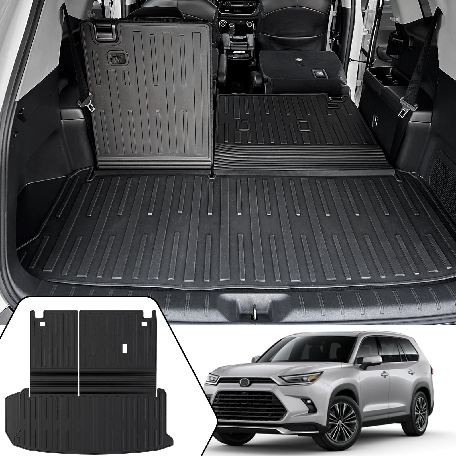 XINSHANGXIU Floor Mats & Cargo Liner for 2024 Toyota Grand
