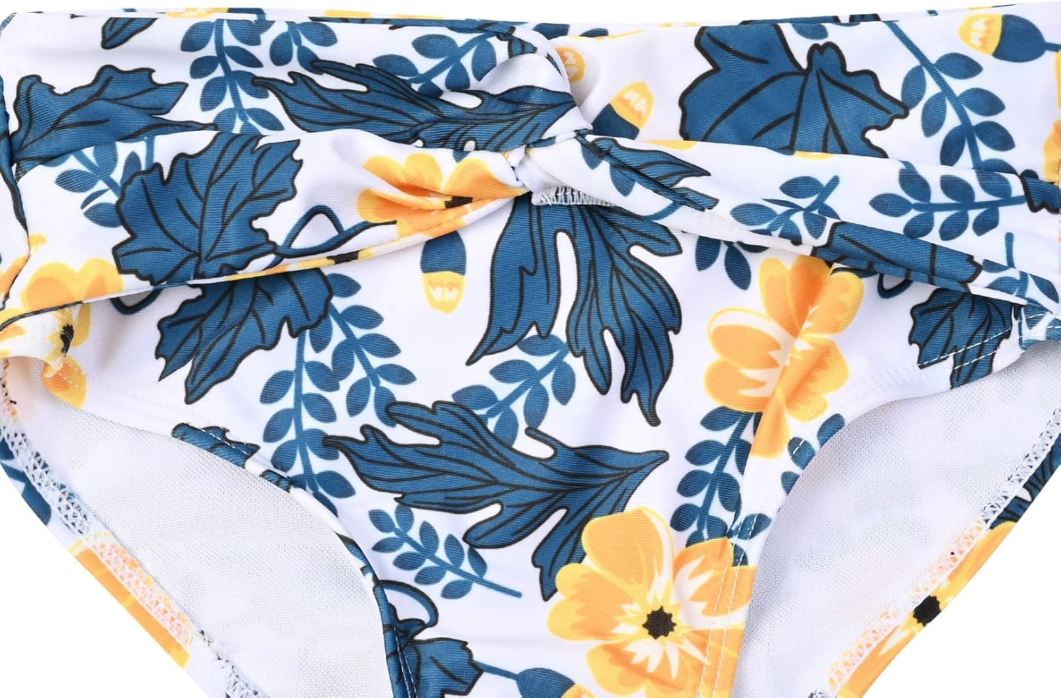 Mirawise Girls Swimsuits Swimwear Bathing Suit Beach Bikini Two Piece Tie Front Swimsiuts 4-13Y
