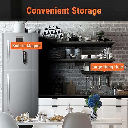 Vista 16 de Termómetro digital de carne ThermoPro TP19H resistente al agua para asar a la parrilla con retroiluminación ambidiestra y sensor de movimiento