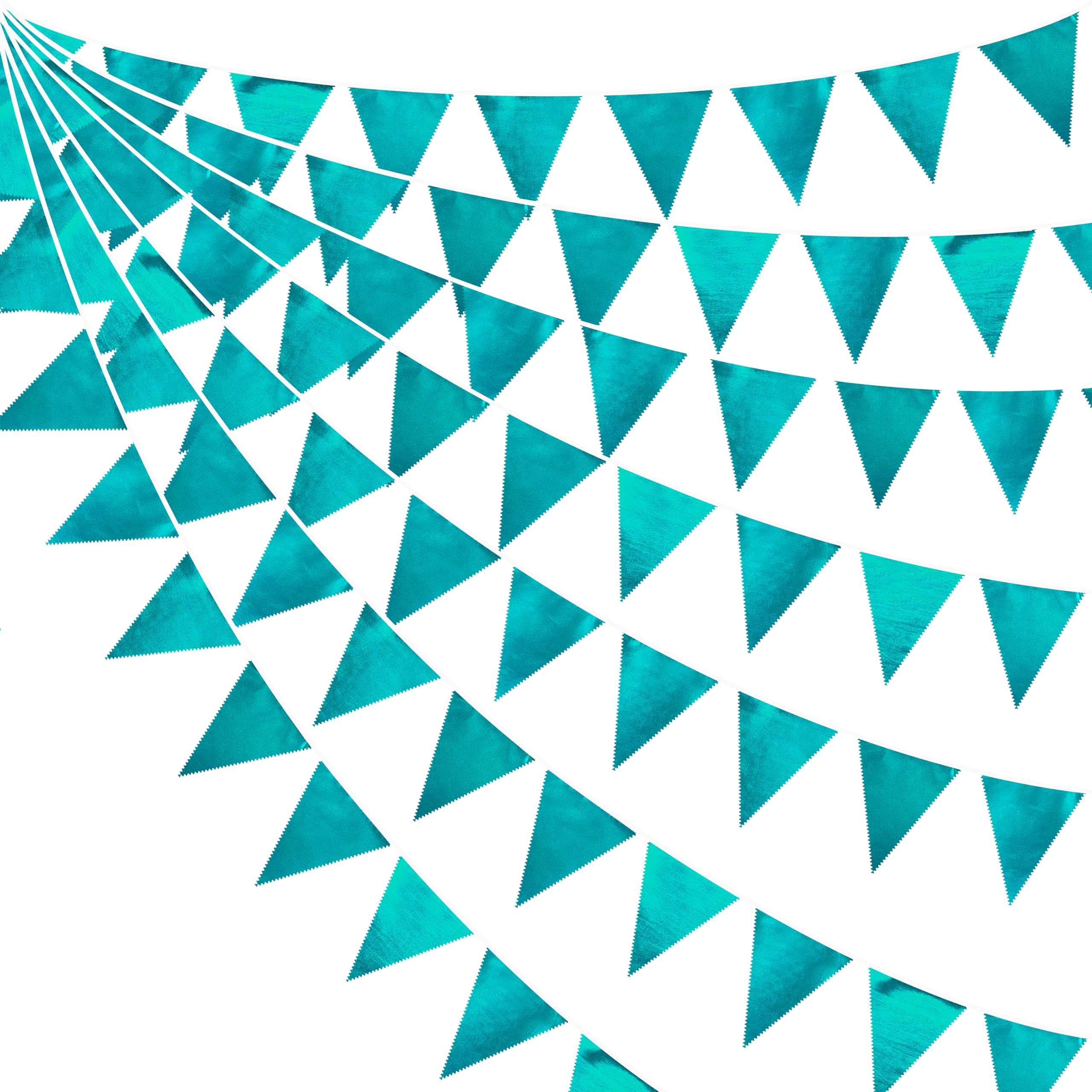 78 Stuks Glitter Metallic String Driehoek Vlag Wimpel Banner 34 Voet