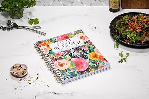 Miniatura 3 de Planificador grande de preparación de comidas, espiral, listas de compras de comestibles, gestión de cocina, separadores con pestañas, cubiertas