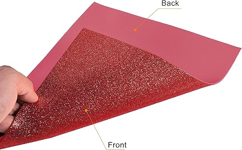 Miniatura 4 de uxcell Hojas de espuma EVA con purpurina roja, 11 x 8 pulgadas, 0.079 in de grosor para manualidades, proyectos de bricolaje, 24 unidades