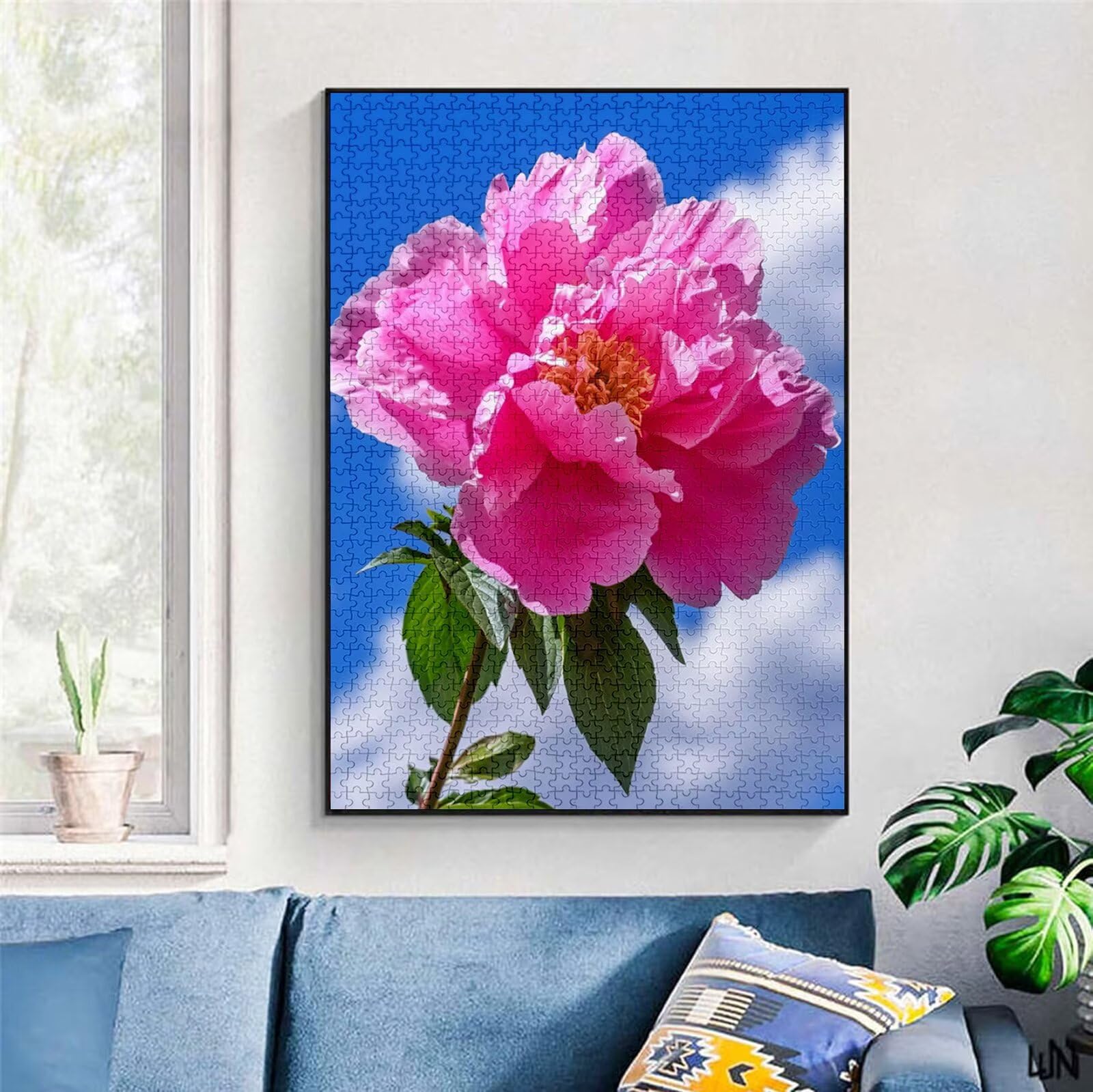 Puzzle 2000 Pezzi, 3 4 5 Anni Puzzle Peonia 6 7 8 Anni Giochi Educativi Sostenibili Con Motivi Per Adulti Da Gioco in Legno Di Alta Qualità Jigsaw Fiore per Gioco Familiare, 2026 Regalo Natale H-3263