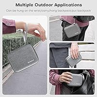 Vista 4 de REYGEAK Estuche de transporte para DJI Osmo Action 5 Pro, Bolsa compacta portátil para DJI Action 4/3, Estuche de almacenamiento impermeable