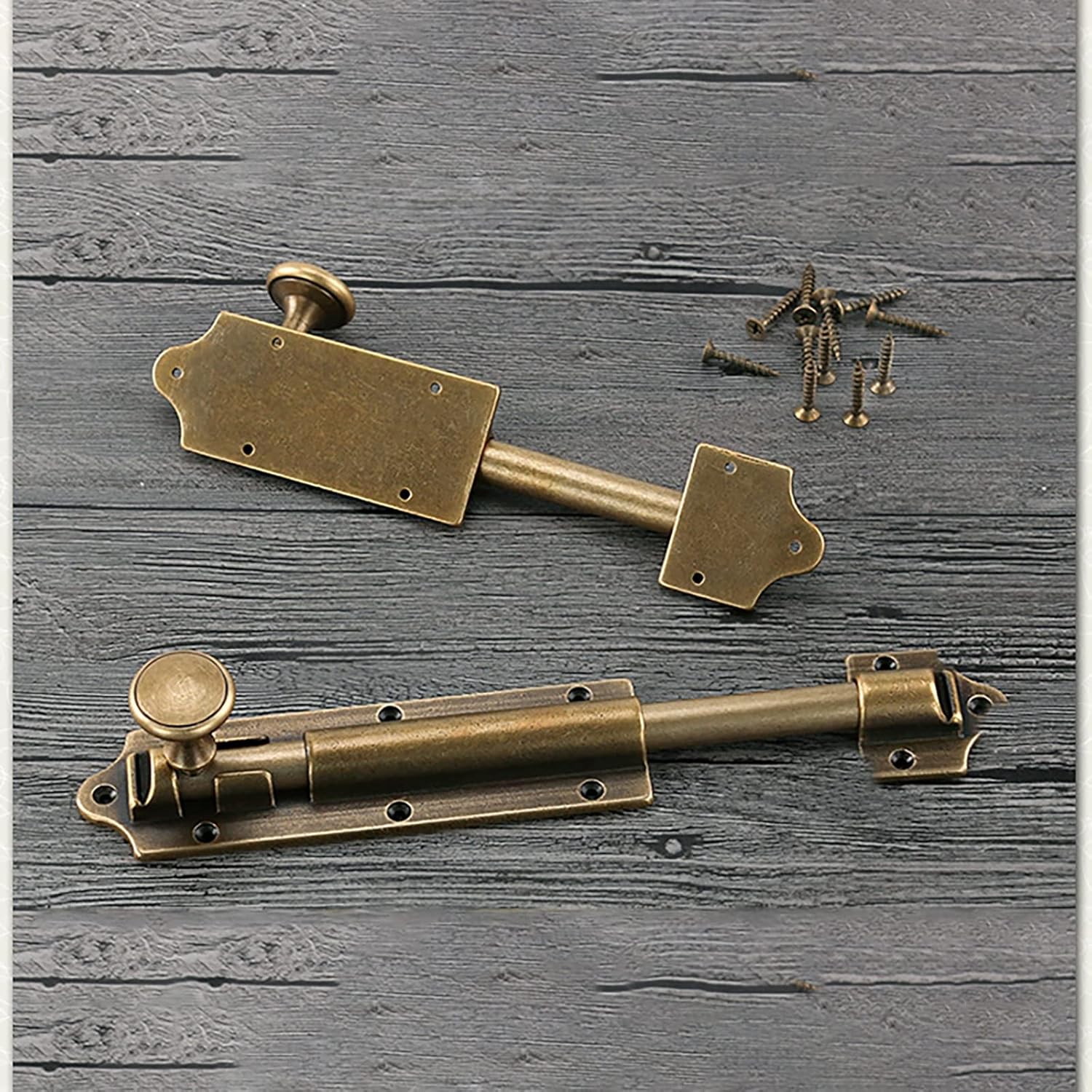 Premium Solid Brass Slide Bolt Latch Lock 1pc Durable Easy to Install for Doors Cabinets Windows
