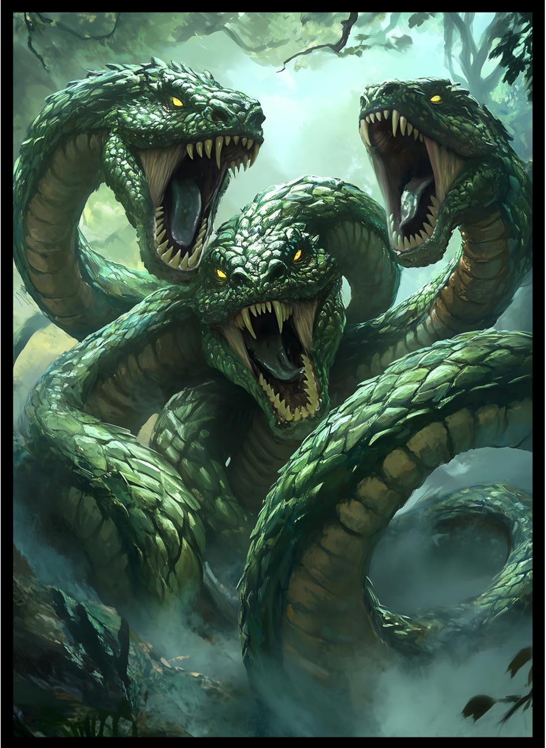 100ct Textured Matte TCG/MTG Card Art Sleeves (Hydra)
