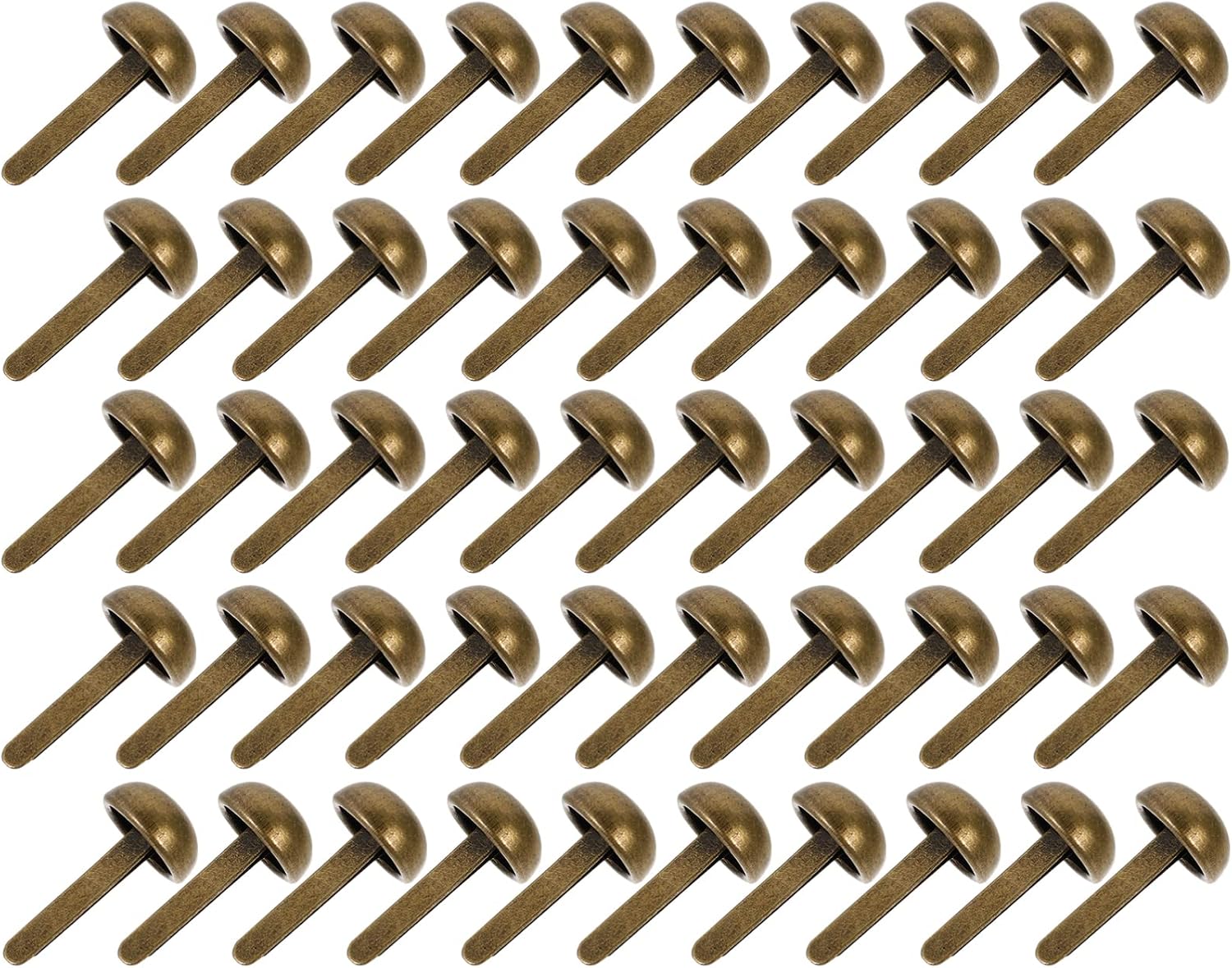 GARIOUANS 50Pcs Mini Brads Decorative Two Legged Nails for DIY Crafts Smooth Edges Durable Design for Scrapbooking Greeting Cards and Accessories