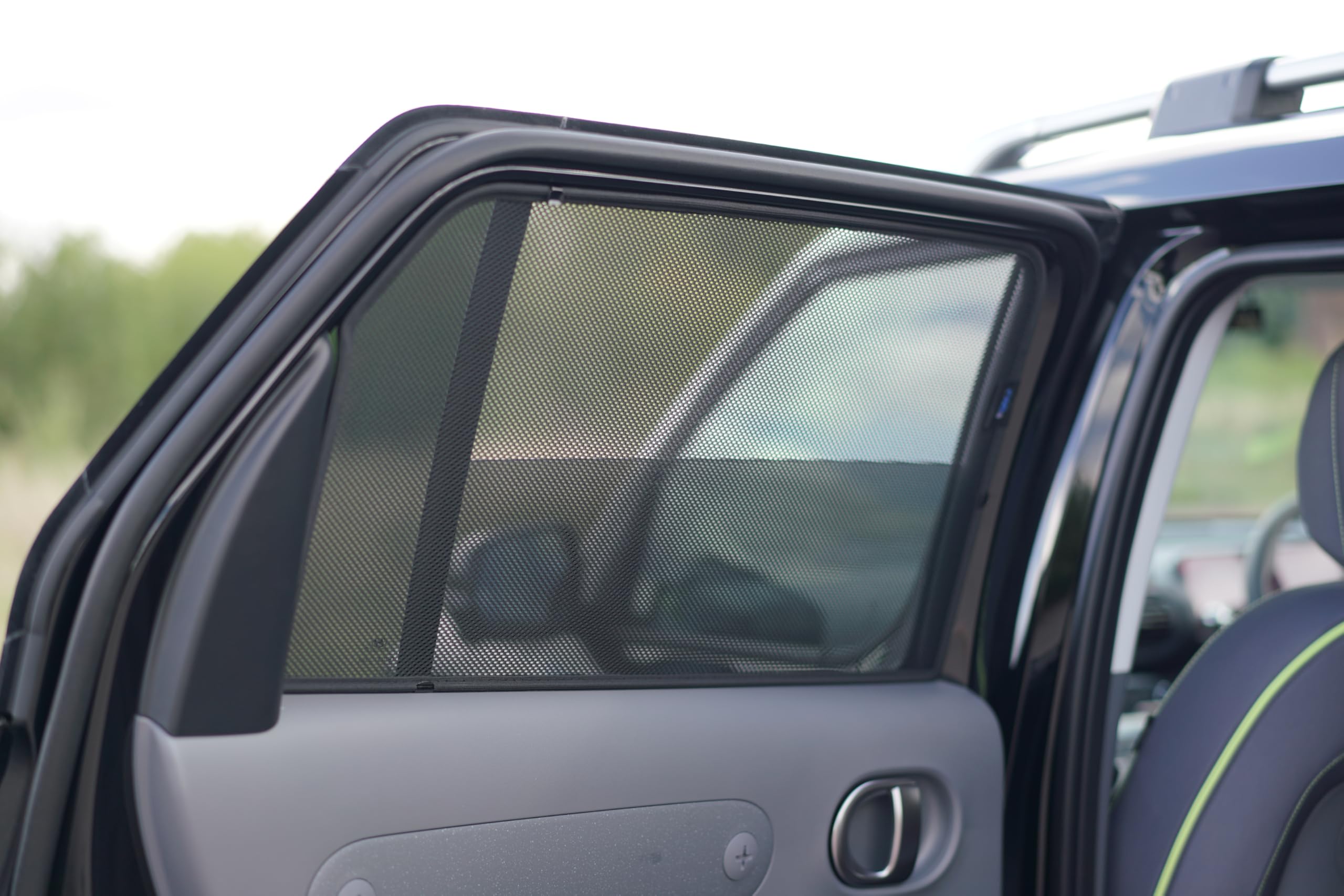 Satz Car Shades kompatibel mit Hyundai Inster (EV) 2024- (4-teilig) Passgenaue Sonnenschutzblenden