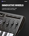Donner DMK25 Pro MIDI Contrôleur de clavier, 25 Mini Clé portable USB-C MIDI clavier avec 8 Des tampons à tambour, OLED Affichage, barre tactile personnalisée, logiciel de production musicale et 40 Cours Blancs