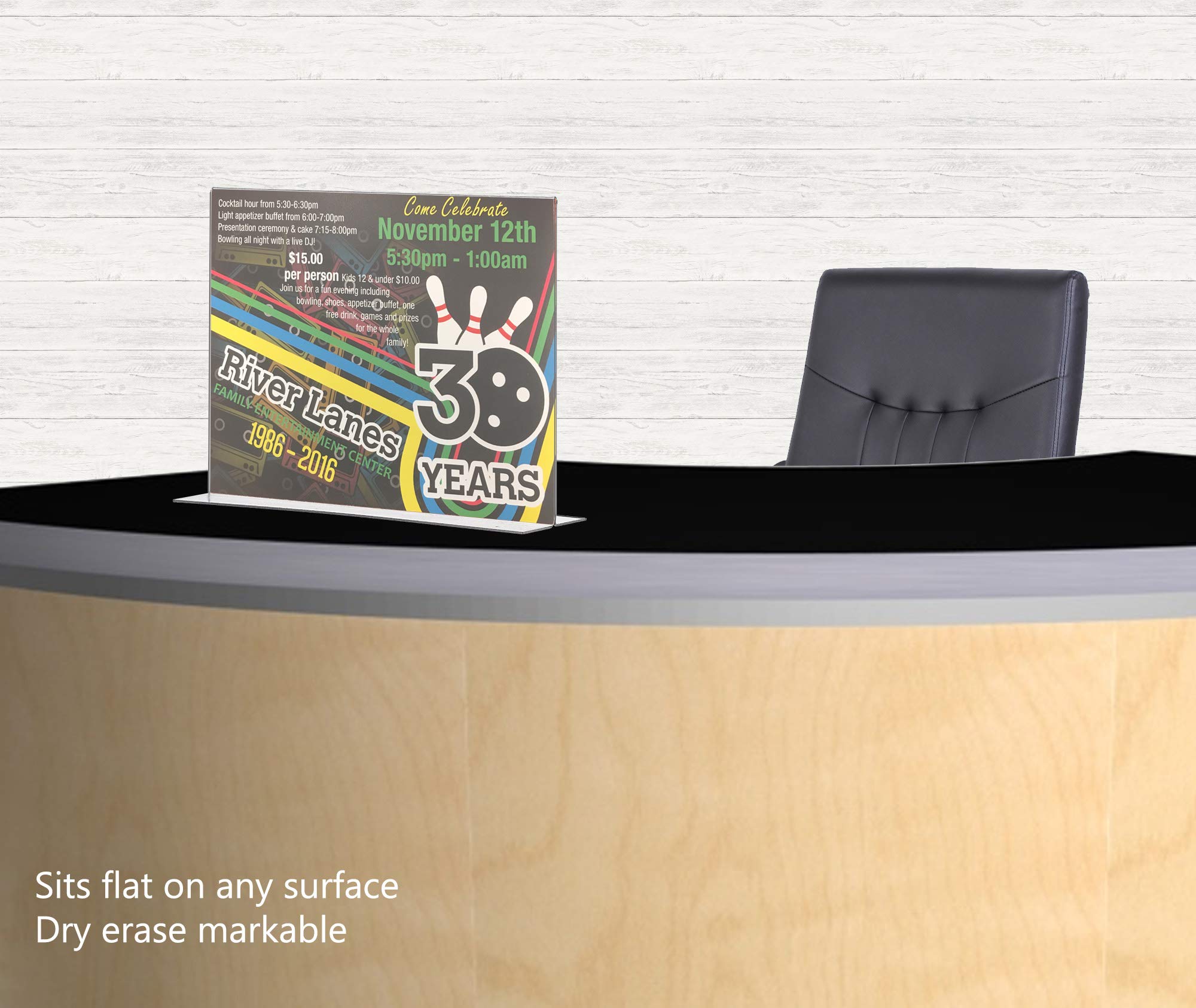 Table Tent Holder POP Display Clear 11