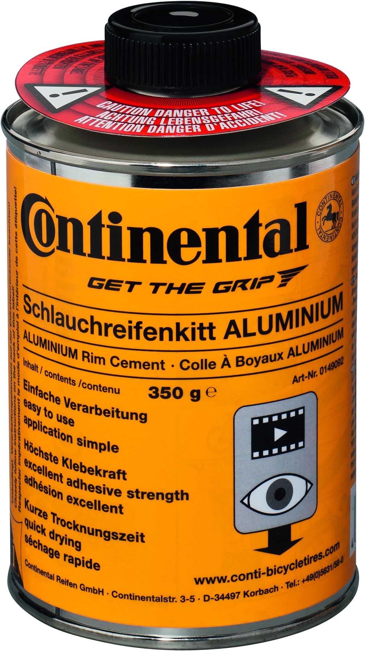 Continental Rim Cement Can, 350gm