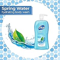 Vista 3 de Dial Gel de baño, agua de manantial, 32 onzas líquidas y gel de baño, mima y disfrute, seda y magnolia, 32 onzas líquidas y gel de baño, calma