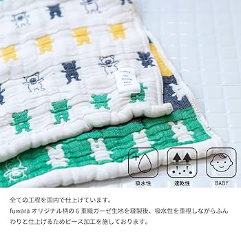セール♡　完成品♡ハンドメイド　fuwara 6重ガーゼ　フェイスタオル　ほし 楽天市場】フェイスタオル □使うほどに柔らかく6重織ガーゼ