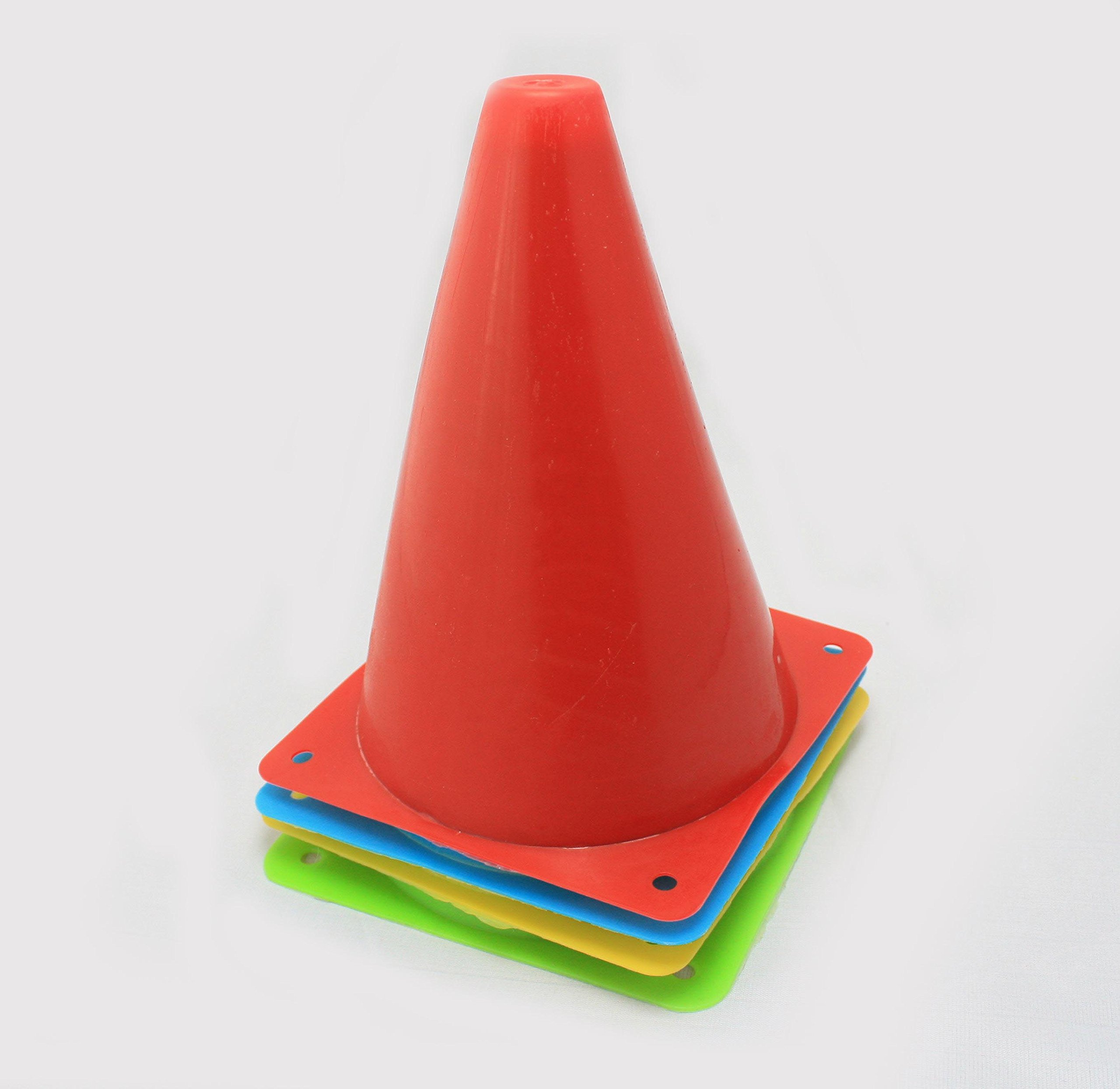 Amazon | 屋内 屋外 トレーニング マーカーコーン 18cm 4色 16本セット